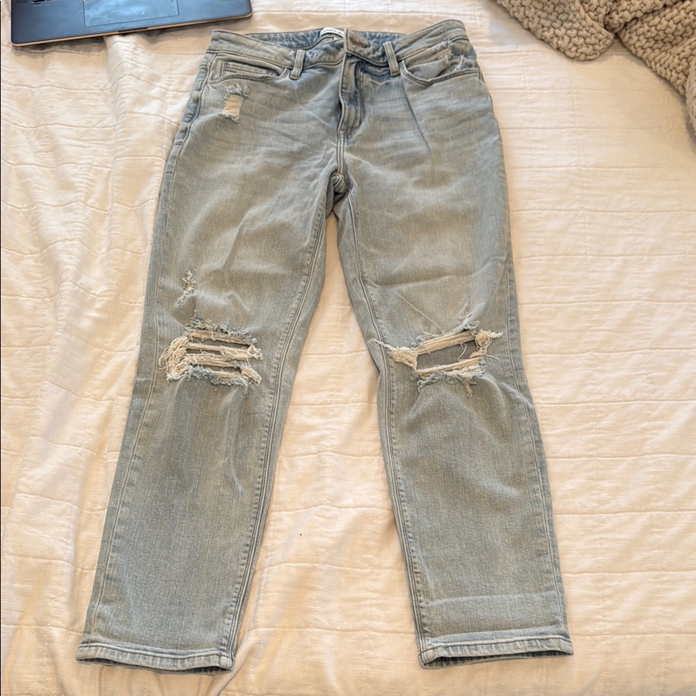 Distressed Light Blue Women's Jeans